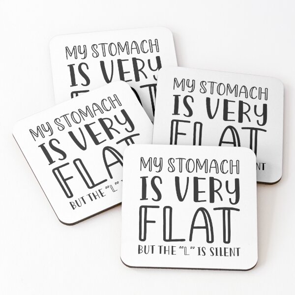 Item preview, My Stomach Is Very Flat designed and sold by cherrific.