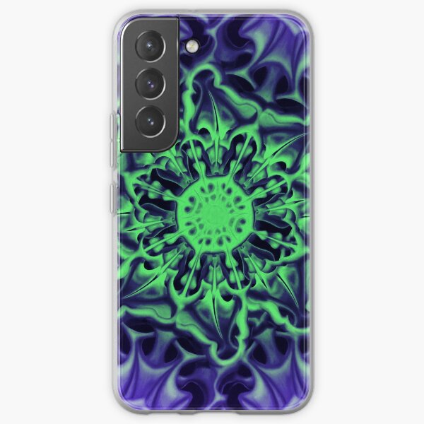 Bee Bloom round 19 Sunrise nature flower pattern Samsung Galaxy Soft Case