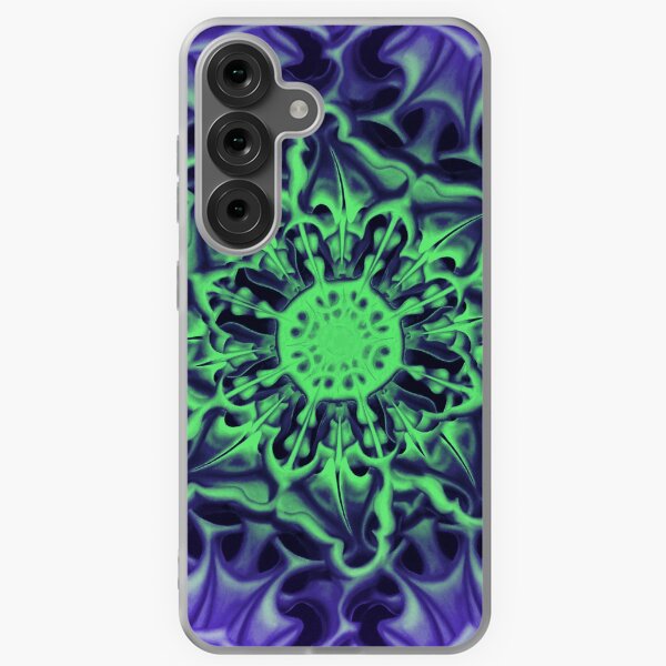 Bee Bloom round 19 Sunrise nature flower pattern Samsung Galaxy Soft Case