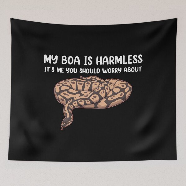 Item preview, Harmless Snake Owner Boa Constrictor print designed and sold by jakehughes2015.