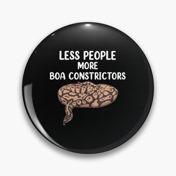 Item preview, Pet Snake Less People More Boa Constrictors design designed and sold by jakehughes2015.