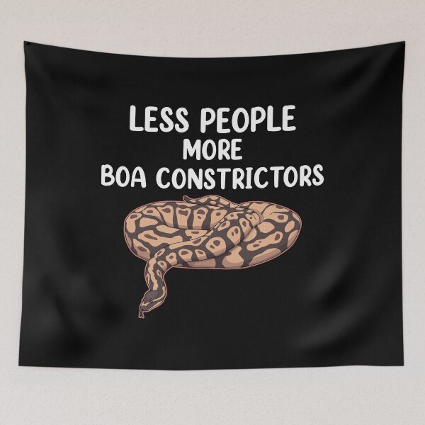 Item preview, Pet Snake Less People More Boa Constrictors design designed and sold by jakehughes2015.