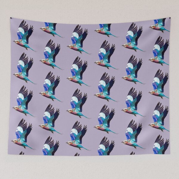 Item preview, L is for Lilac Breasted Roller,Lilac-breasted Roller Illustration – Vibrant Bird Art for Wildlife and Nature Lovers designed and sold by PrettylittlepastelUk.
