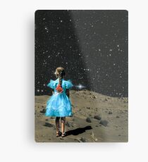 Space Girl Metal Print