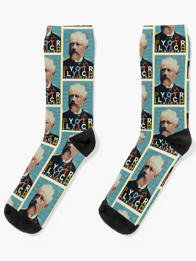 Piotr Ilyich Tchaikovsky Socks for Sale by SUCHDESIGN | Redbubble