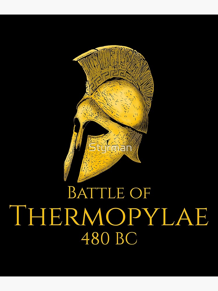 Disover Battle Of Thermopylae - Ancient Greek History Premium Matte Vertical Poster