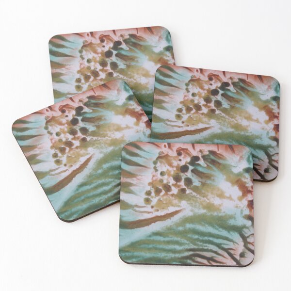Item preview, Green, Sienna & Touch of Shimmery Gold Encaustic designed and sold by Dallas Manicom.