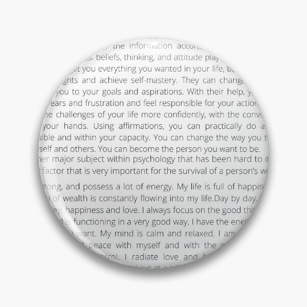 Item preview, Positive Affirmation Clustered Print designed and sold by Avani01.