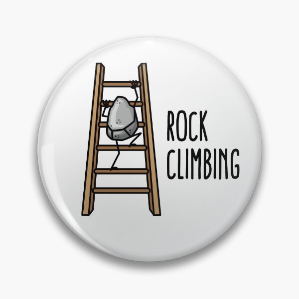 Item preview, Rock Climbing, funny climbing sport puns cartoon designed and sold by LaundryFactory.