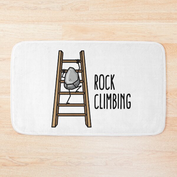 Item preview, Rock Climbing, funny climbing sport puns cartoon designed and sold by LaundryFactory.