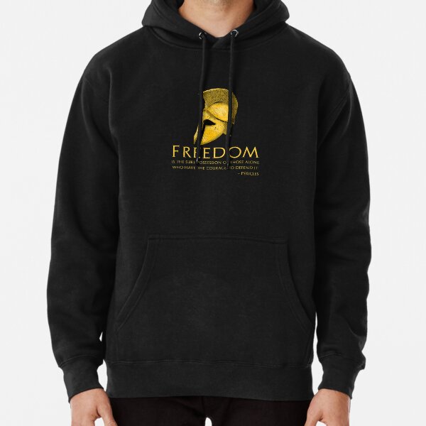 Item preview, Freedom is the sure possession of those alone who have the courage to defend it. - Pericles - Ancient Greek Quote designed and sold by Styrman.
