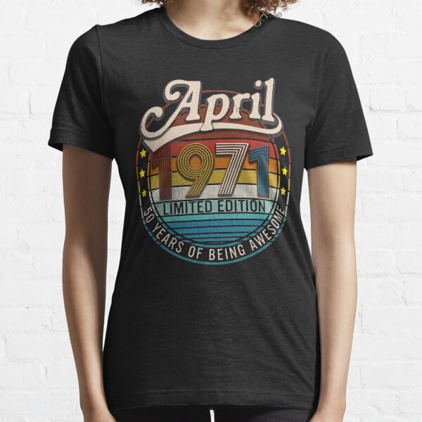 Vintage abril de 1971, 50.o regalo de cumpleaños Camiseta esencial