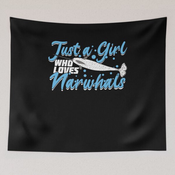 Item preview, Just A Girl Who Loves Narwhals designed and sold by Marcid95.