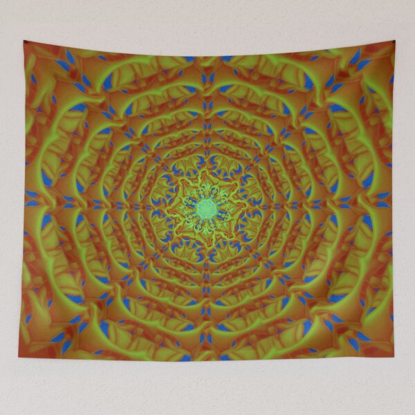 Item preview, Bee Bloom Mandala 3 Sunrise nature flower pattern designed and sold by bryansteward.