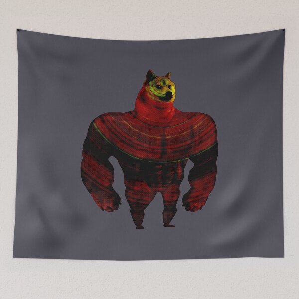 Item preview, Trippy Swole Doge Psychedelic Third Eye DogeCoin Crypto HODL designed and sold by trendo.