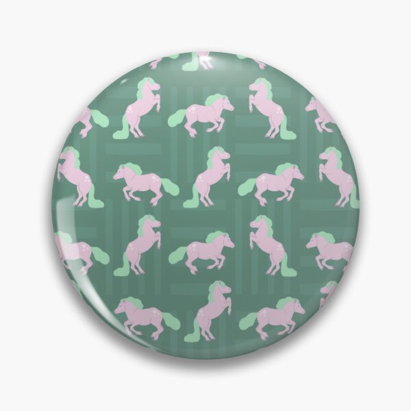 Item preview, Mini Horse Critter Print Black, phone case, notebook, magnet, sticker, button, print designed and sold by OrganicOkapi.