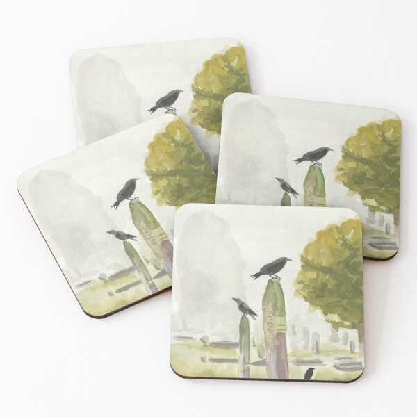 Item preview, Graveyard  art designed and sold by TwoFullMoonsArt.