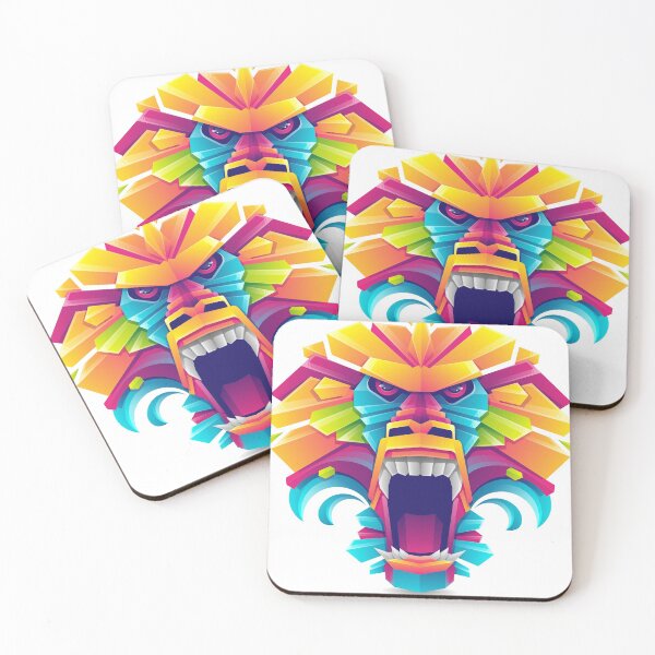 Item preview,  Lion Graffiti Pop Art Painting Mounted Print designed and sold by mag-shop.