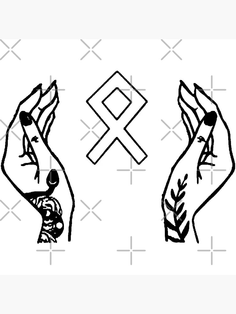 Thumbnail 3 of 3, Poster, Odal Rune designed and sold by Perlashop1.