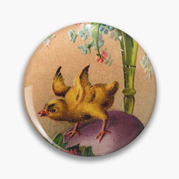 Item preview, Vintage Easter Postcard: Chick, egg, and flowers  designed and sold by The Great  Art.