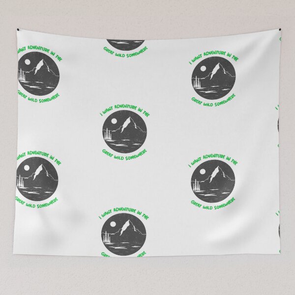 Item preview, I Want Adventure in The Great Wide Somwhere designed and sold by SportyDogShop.