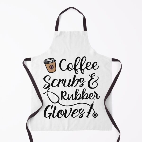 Item preview, Coffee Scrubs and Rubber Gloves Funny Nurse Quote designed and sold by TeeandToast.