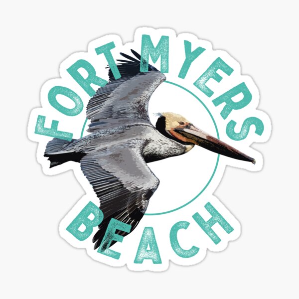Item preview, Fort Myers Beach Florida Pelican Design Souvenir designed and sold by Futurebeachbum.