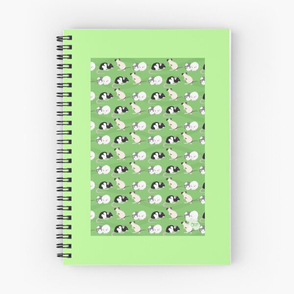 Item preview, Rat Critter Print Green, phone case, notebook, magnet, sticker, button, print designed and sold by OrganicOkapi.