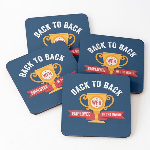 Item preview, Back To Back Work From Home Employee Of The Month Funny WFH designed and sold by gkao.