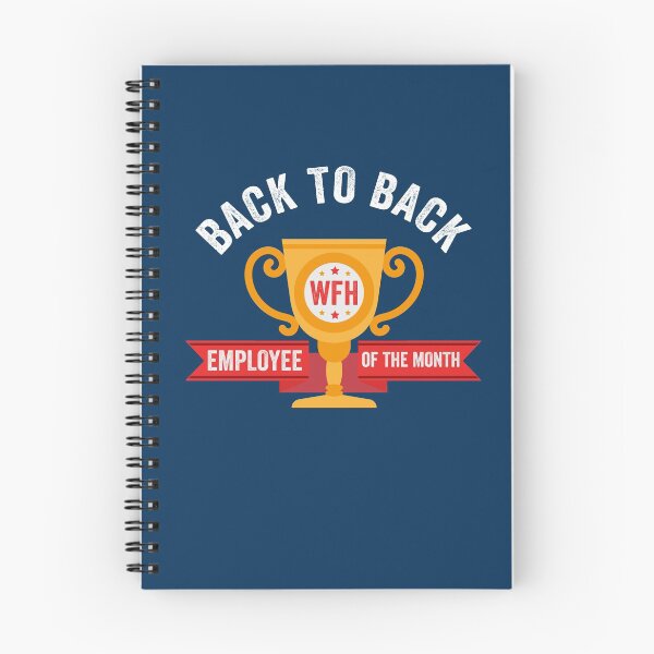 Item preview, Back To Back Work From Home Employee Of The Month Funny WFH designed and sold by gkao.