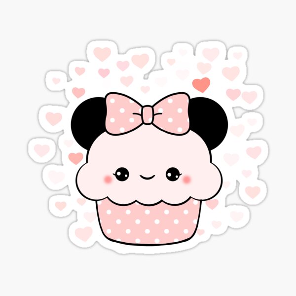 Minnie Cupcake Pegatina