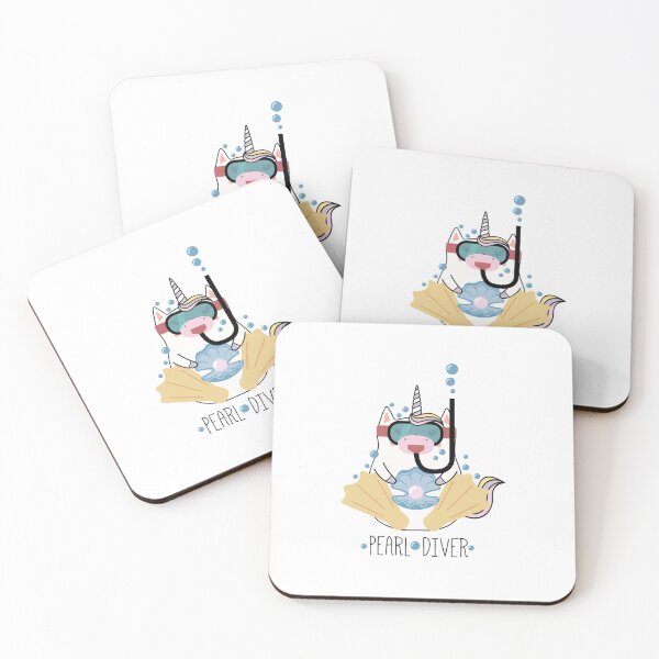 Item preview, Pearl Diver Unicorn designed and sold by DesignLabMedia.