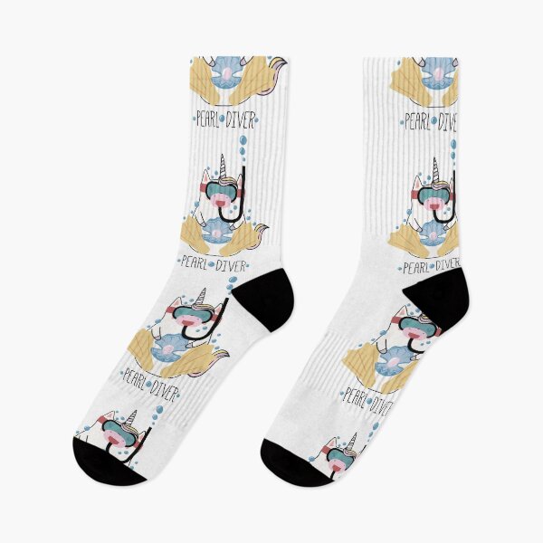 Item preview, Pearl Diver Unicorn designed and sold by DesignLabMedia.