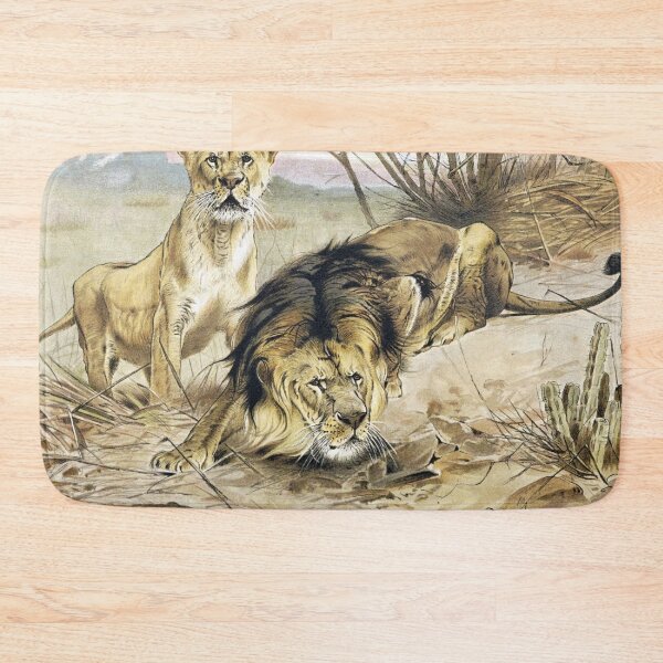 Item preview, Lion and Lioness designed and sold by redoARTstore.
