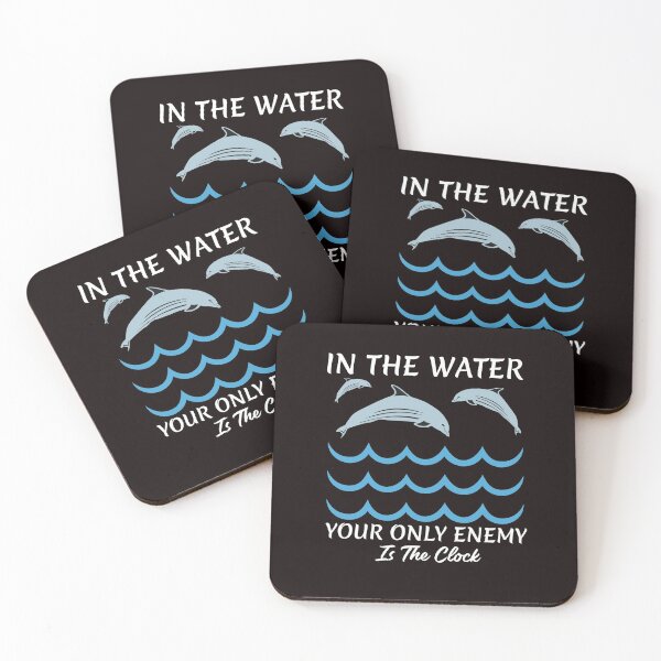 Item preview, In the water your only enemy is the clock.  Swimming Humor designed and sold by LoveSynchro.