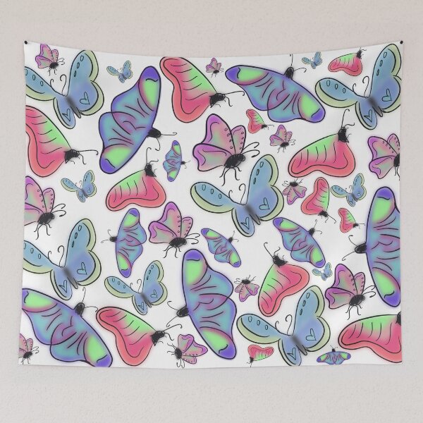 Item preview, Butterflies in White designed and sold by Teresa Lopez-Jones.
