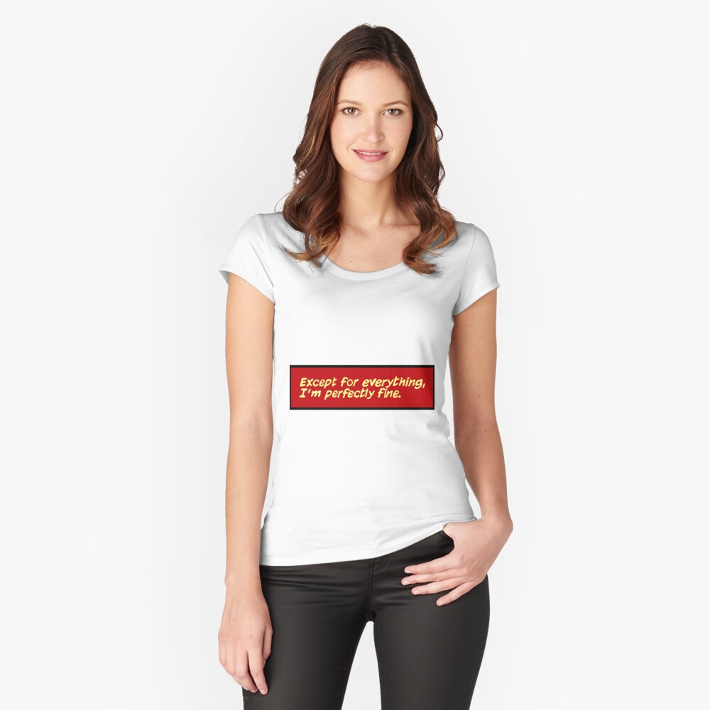 Item preview, Fitted Scoop T-Shirt designed and sold by majomaldonado.