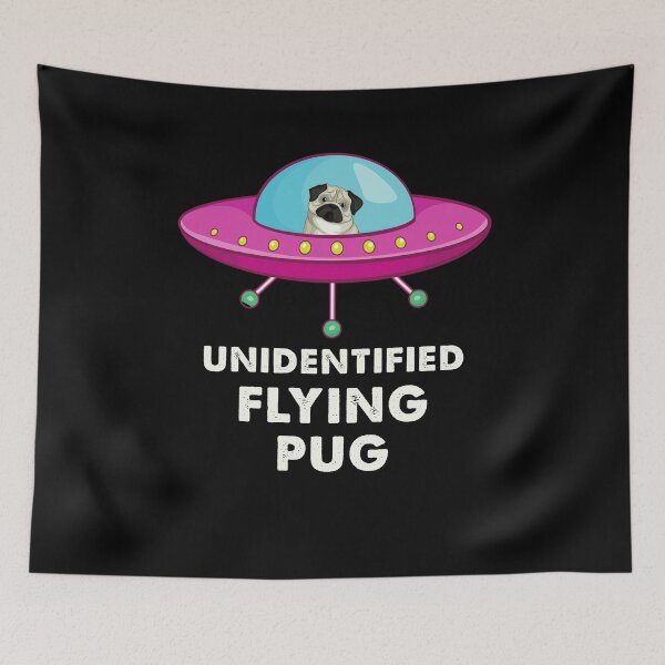 Artikelvorschau, Unbekannte fliegende Mops Astronaut UFO Liebhaber Alien Entführung entworfen und verkauft von trendo.