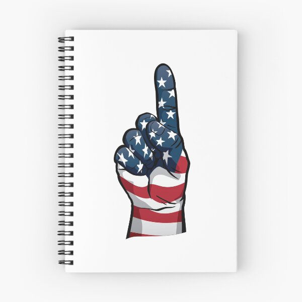 Item preview, USA One Patriotic Hand in Red, White and Blue Stars and Stripes designed and sold by hobrath.