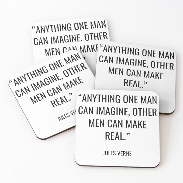Item preview, Jules Verne - Anything one man can imagine, other men can make real. designed and sold by SocraticQuotes.