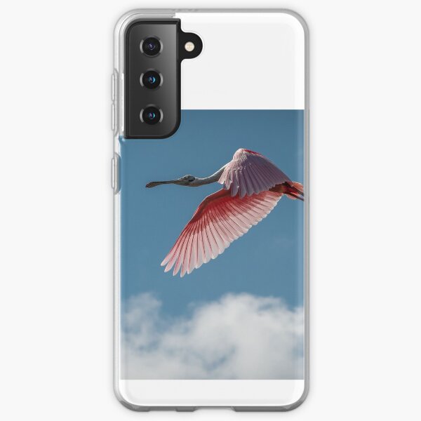 Roseate Spoonbill cruising the Florida skies. Samsung Galaxy Soft Case