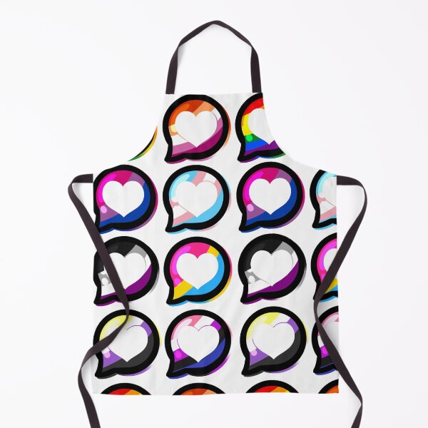 Item preview, LGBTQ+ Pride Heart Speech Bubbles  designed and sold by leashonlife.