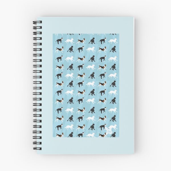 Item preview, Dog Critter Print Blue, phone case, notebook, magnet, sticker, button, print designed and sold by OrganicOkapi.