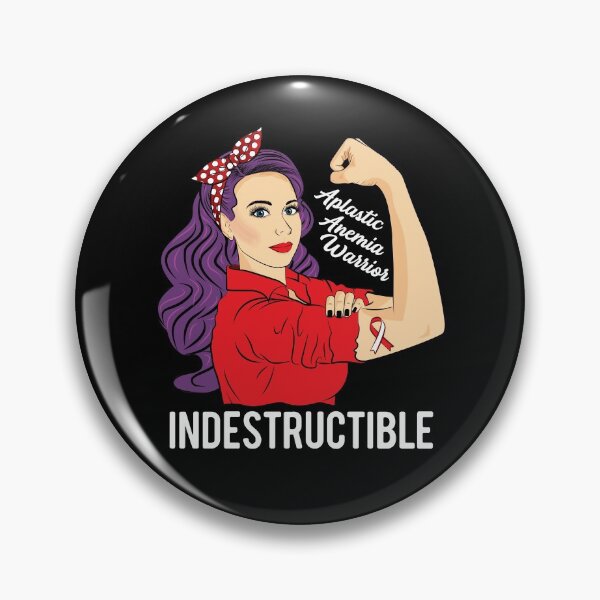 Item preview, Aplastic Anemia Warrior Indestructible Awareness Support designed and sold by ZNOVANNA.