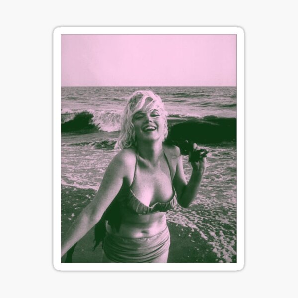 Marilyn Monroe am Strand Sticker