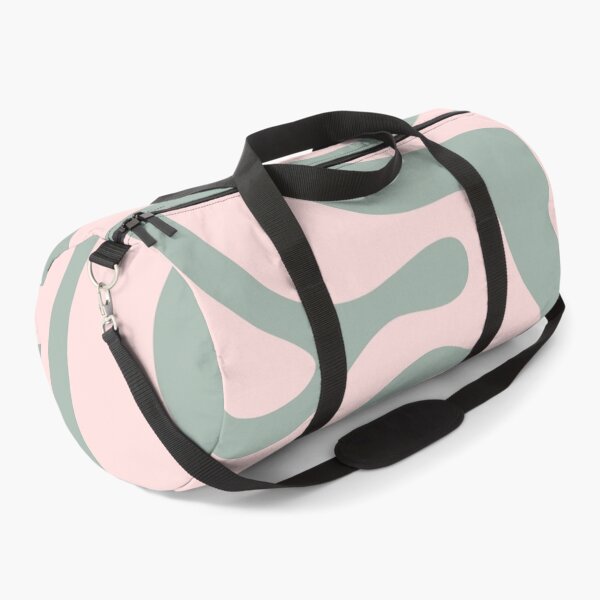 Item preview, Modern Retro Liquid Swirl Abstract Pattern in Pale Pink and Sage Green designed and sold by kierkegaard.