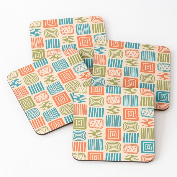 Item preview, Retro Mid Century Modern Check Pattern 768 designed and sold by tonymagnerart.