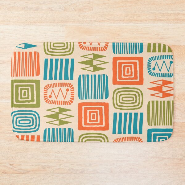Item preview, Retro Mid Century Modern Check Pattern 768 designed and sold by tonymagnerart.
