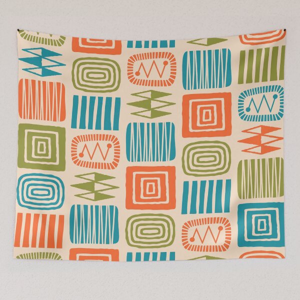 Item preview, Retro Mid Century Modern Check Pattern 768 designed and sold by tonymagnerart.