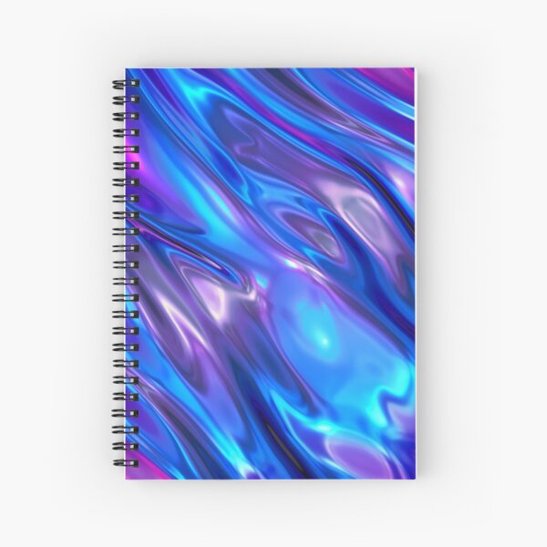 Blue Holographic Journal Blue Iridescent Notebook Hologram